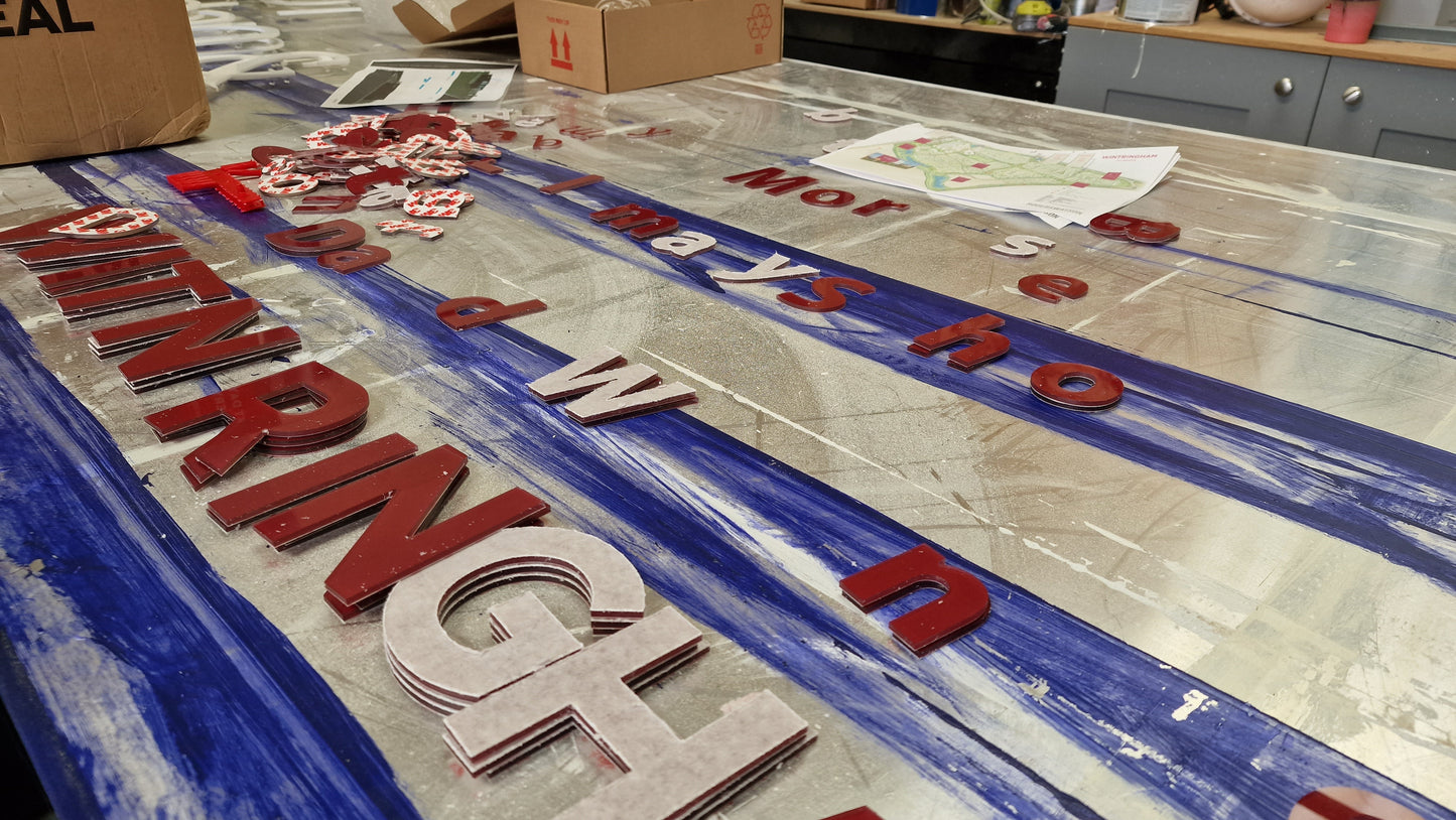 Acrylic Wall Cut out Text