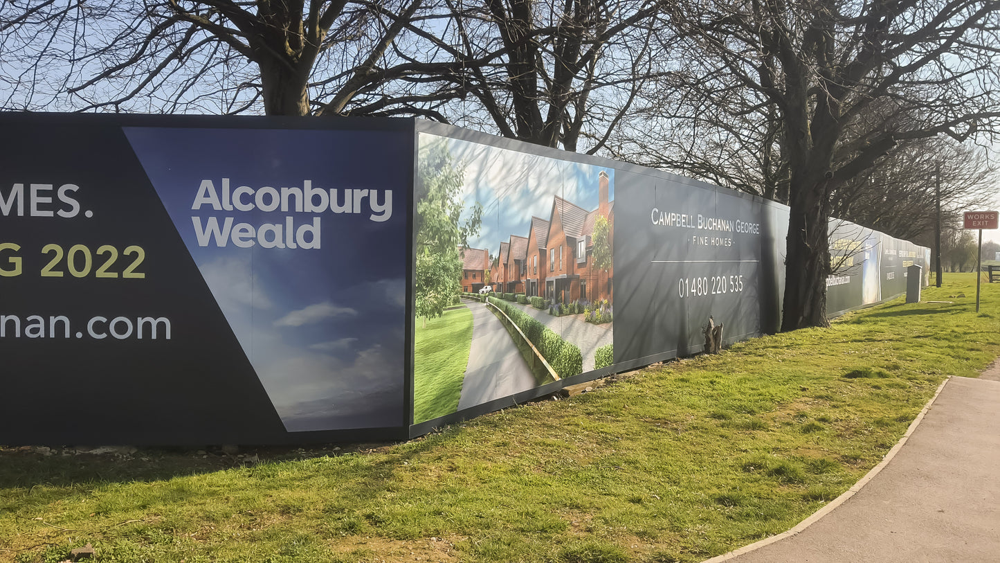 Graphic Hoarding panels Various finishes